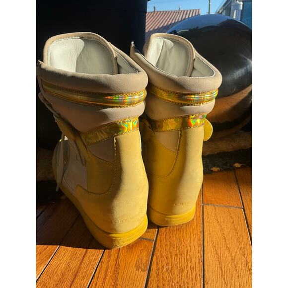 Marc by Marc Jacobs gRoOvY Yellow Hidden Platform high top Sneakers 39 - Picture 5 of 11